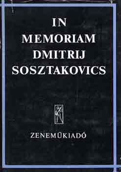 In memoriam Dmitrij Sosztakovics