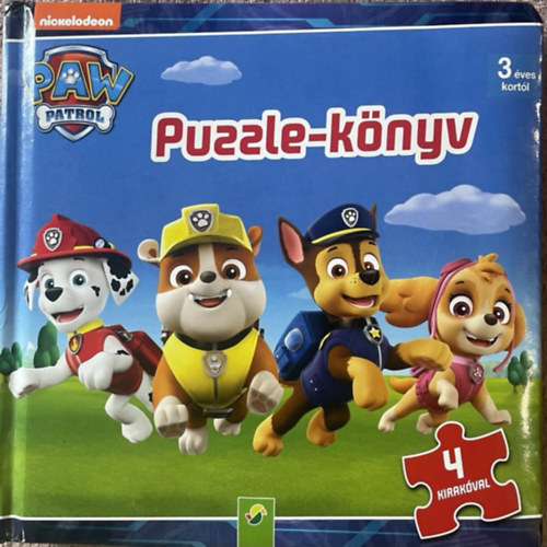 Puzzle-knyv 4 kirakval - Paw Patrol / Mancs rjrat /