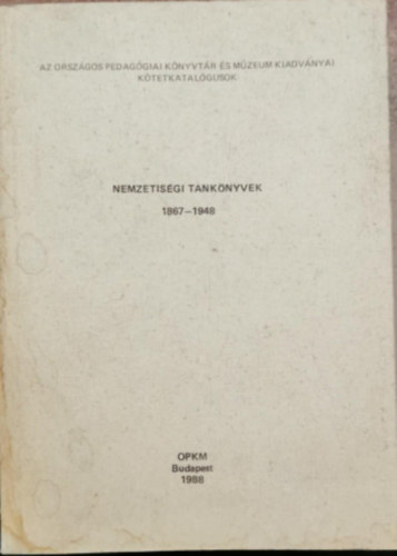 Nemzetisgi tanknyvek 1867-1948