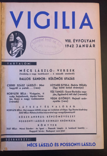 Vigilia VIII. vfolym 1942 janur-december - Teljes