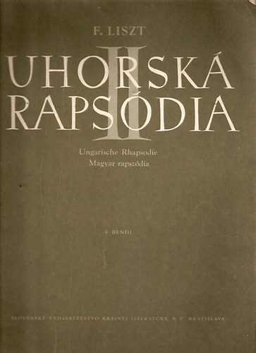 II. Uhorsk Rapsdia (Ungarische Rhapsodie - magyar rapszdia)