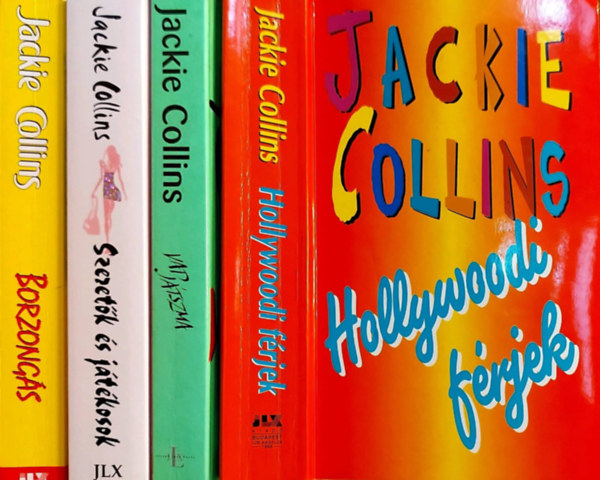 4 db Jackie Collins ktet: Hollywoodi frjek, Vad jtszma, Szeretk s jtkosok, Borzongs