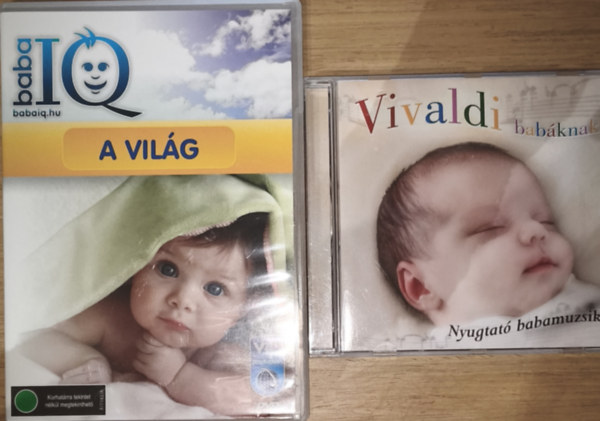 2db bab�k fejleszt�s�re k�sz�lt DVD �s CD - Baba IQ-A vil�g, Vivaldi bab�knak-Nyugtat� babamuzsika