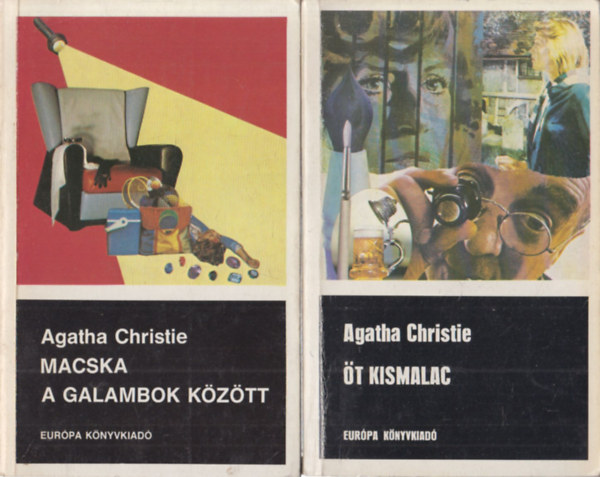 2 db Agatha Christie regny: Macska a galambok kztt + t kismalac