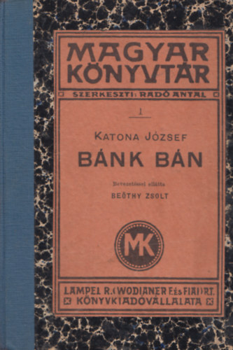 Katona Jzsef - Magyar Knyvtr - Bnk bn