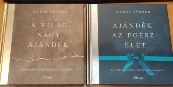 2 db Mrai Sndor: A vilg nagy ajndk + Ajndk az egsz let
