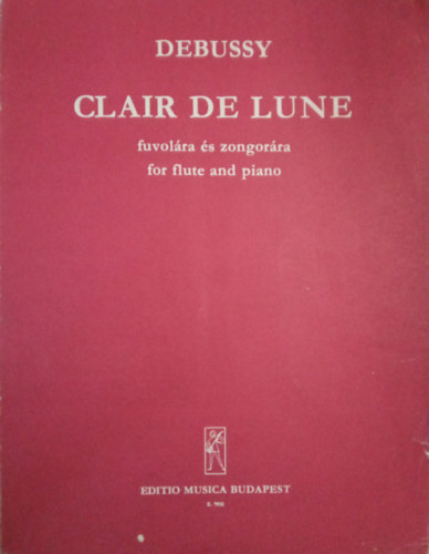 Clair de lune - fuvolra s zongorra - for flute and piano