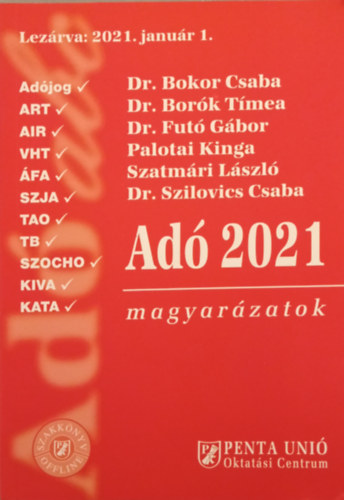 Ad� 2021 magyar�zatok (Lez�rva: 2021. janu�r 1.)