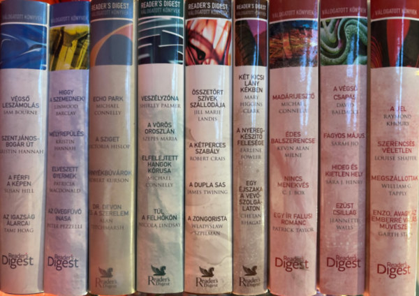 Reader's Digest v�logatott k�nyvek 9 db 35 reg�ny