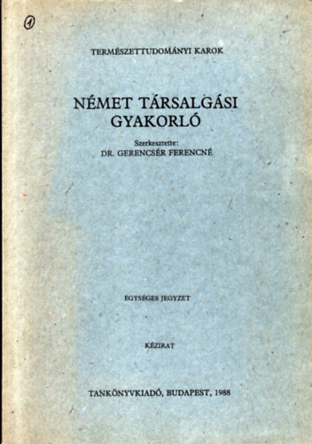 Nmet trsalgsi gyakorl