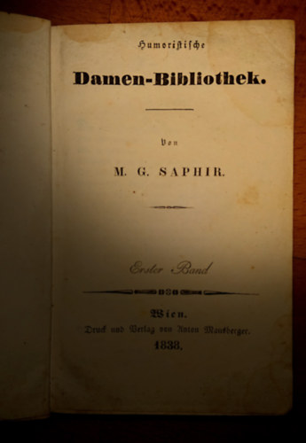 Humoristische Damen-Bibliothek - Erster Band
