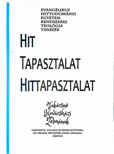 Hit, tapasztalat, hittapasztalat