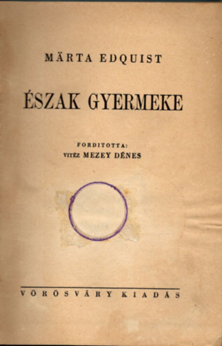 Mrta Edquist - szak gyermeke