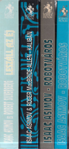 4 db. Asimov sci-fi: Lesz�ll az �j + Kalib�n + Robotv�ros 1-2.