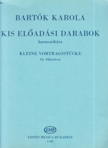 Kis el�ad�si darabok harmonik�ra