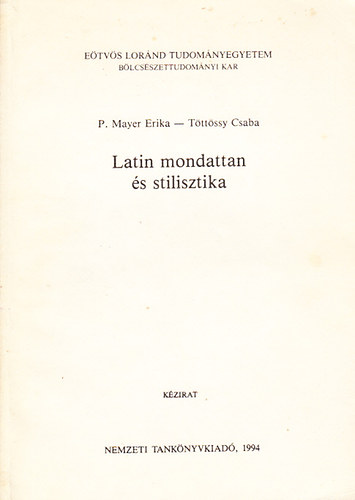 Latin mondattan s stilisztika