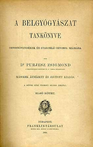 A belgy�gy�szat tank�nyve I-II.