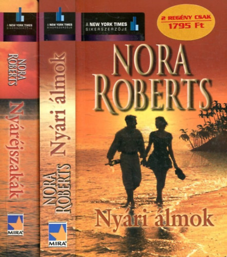 2 db Nora Roberts k�nyv: Ny�r�jszak�k + Ny�ri szerelmek