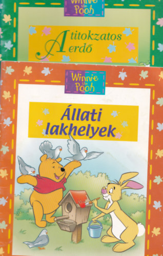 6 db Winnie the Pooh ( Micimack ) mese : llati lakhelyek + A titokzatos erd + rzelmek + rzkszervek + zek vilga + Madarak