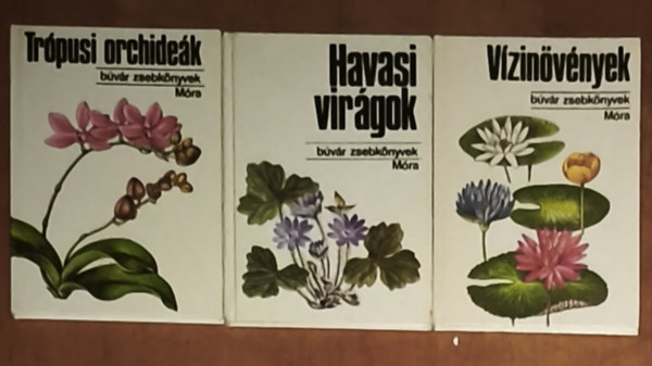 3db egzotikus nvnyekkel kapcsolatos ktet a Bvr zsebknyvek sorozatbl - Vzinvnyek, Havasi virgok, Trpusi orchidek