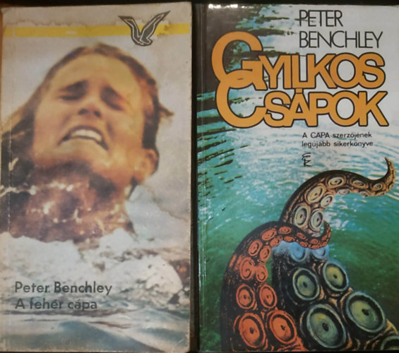 2 db Peter Benchley: A feh�r c�pa + Gyilkos cs�pok