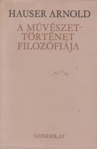 A m�v�szett�rt�net filoz�fi�ja