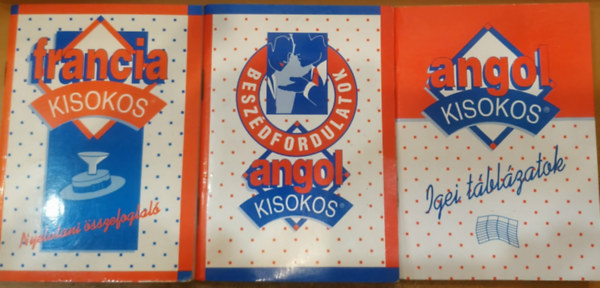 Szil�gyi Tam�s - 3 db Francia kisokos (Nyelvtani �sszefoglal�) + Angol kisokos (Igei t�bl�zatok) + Angol kisokos (Besz�dfordulatok)