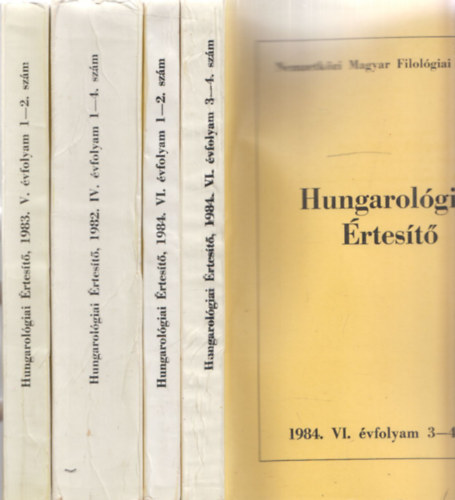 Hungarolgiai rtest 1982, 1983, 1984 (3 db teljes vfolyam, 4 ktetben)