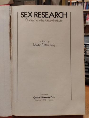 Sex Research: Studies from the Kinsey Institute