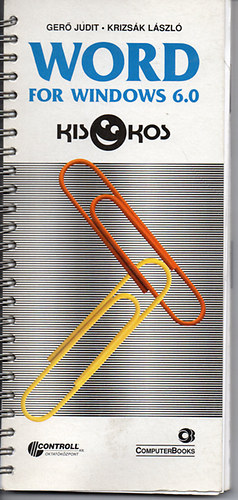Word for Windows 6.0 kisokos