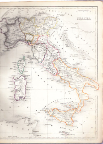 Italia (2229cm-es trkp, eredeti knyomat (litogrfia))