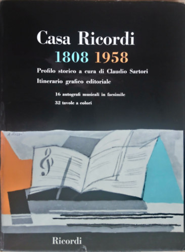 Claudio Sartori - Casa Ricordi (1808-1958)