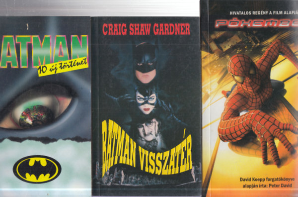 3 db. szuperh�s: Batman + Batman visszat�r + P�kember