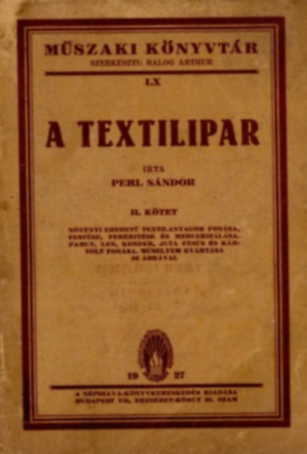A textilipar II. k�tet