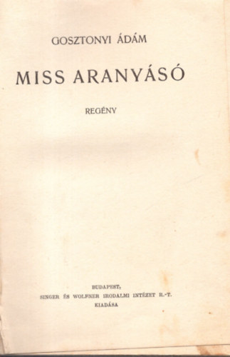 Miss aranys