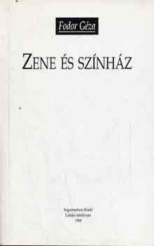 Zene �s Sz�nh�z