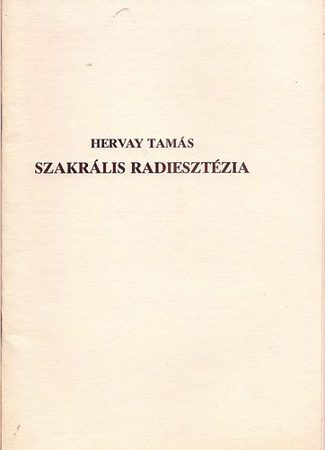 Szakrlis radiesztzia