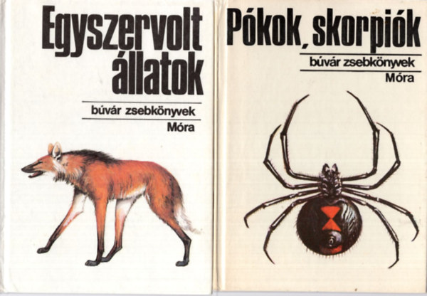 3 db B�v�r zsebk�nyvek ( egy�tt ) 1. P�kok, skorpi�k, 2. Egyszervolt �llatok, 3. Tr�pusi pillang�k