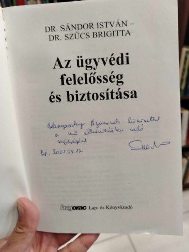 Az gyvdi felelssg s biztostsa