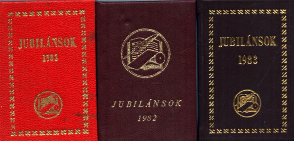 3 db minik�nyv egy�tt: Jubil�nsok 1985 - Jubil�nsok 1983 - Jubil�nsok 1982