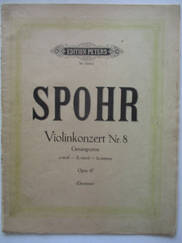 Louis Spohr - Violinkonzert Nr. 8 Gesangszene a moll Opus 47
