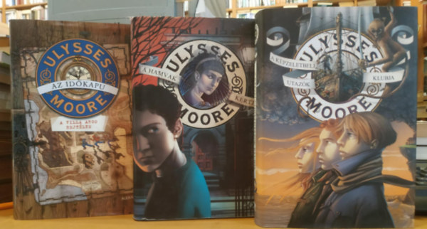 3 db Ulysses Moore: Az idkapu (A Villa Argo rejtlye) + A hamvak kertje + A kpzeletbeli utazk klubja