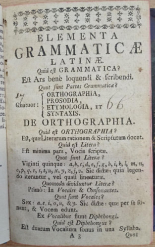 Elementa Grammaticae Latinae (1790)