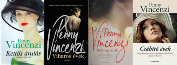 4 db Penny Vincenzi regny: Ketts ruls + Csbt vek + Viharos vek + Boldog idk