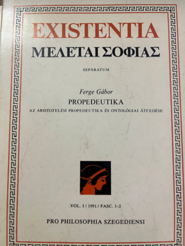 PROPEDEUTIKA Az Aristotelsi propedeutika s ontolgiai tfedse
