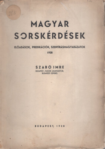 Magyar sorskrdsek