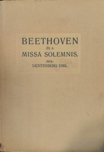 Beethoven �s a Missa Solemnis