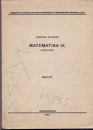 Matematika III. (Analzis) - Kzirat