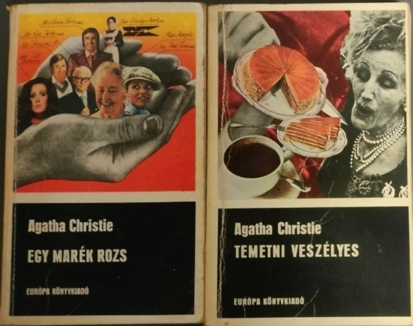 2 db Agatha Christie reg�ny: Egy mar�k rozs + Temetni vesz�lyes