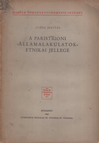 Gy�ni M�ty�s - A paristrioni "�llamalakulatok" etikai jellege